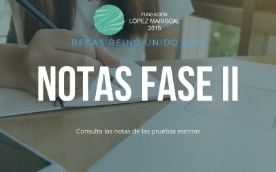 Notas de la prueba escrita Becas 2019